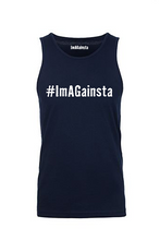 Load image into Gallery viewer, Mens Tank ImAGainsta New Navy
