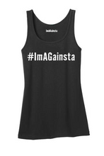 Load image into Gallery viewer, Womens Tank ImAGainsta Black
