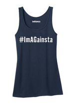 Load image into Gallery viewer, Womens Tank ImAGainsta New Navy
