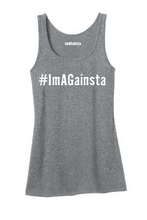 Load image into Gallery viewer, Womens Tank ImAGainsta Heathered Nickel
